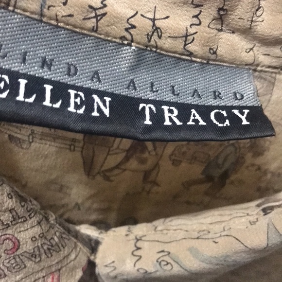 Ellen Tracy vintage 100% silk button down blouse - Picture 6 of 6